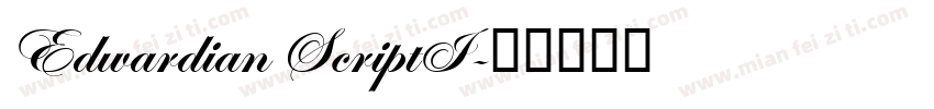 Edwardian ScriptI字体转换